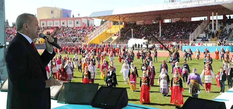 Son dakika: Başkan Erdoğan mesajı Çanakkale'den verdi: İstanbul'u Konstantinapol yapamayacaksınız