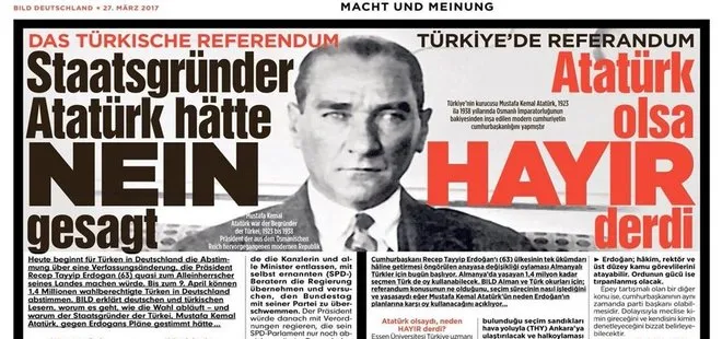 Alman Bild gazetesinden büyük küstahlık