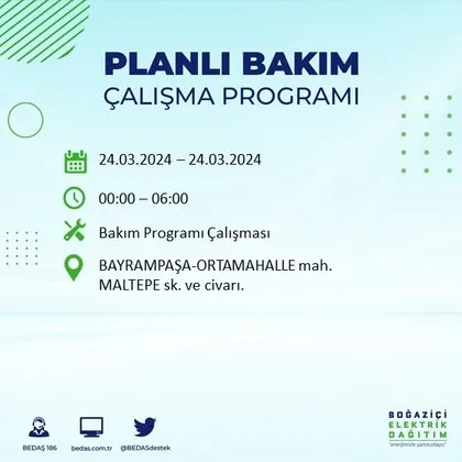 İstanbul’da elektrik kesintisi! BEDAŞ’tan çok sayıda ilçeye uyarı! Saat verildi...