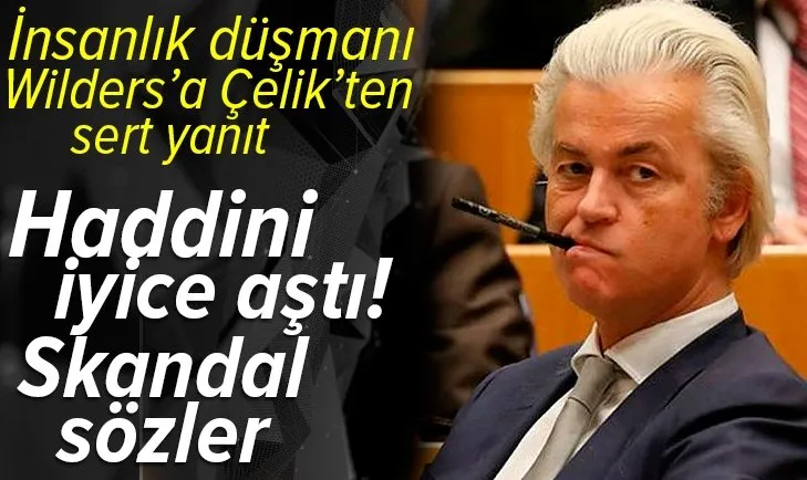 Son dakika | AK Parti Sözcüsü Çelik'ten Wilders'a sert cevap: İnsanlığa düşman olanların yeni perdesi İslam'a düşmanlık