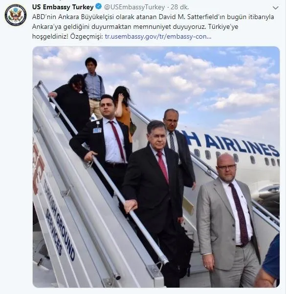 David Satterfield Ankara’ya geldi