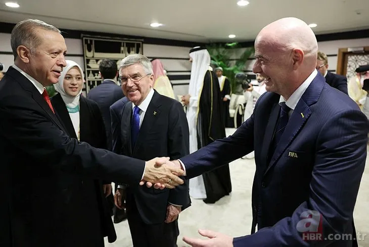 Başkan Recep Tayyip Erdoğan 2022 Dünya Kupası'nı dünya liderleri ile birlikte izledi