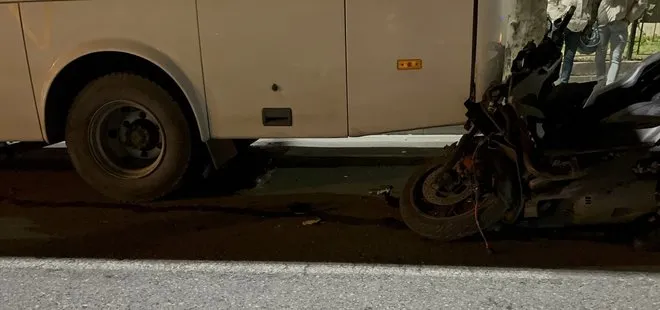 Bayrampaşa’da feci kaza! Motosikletin çarptığı kadın midibüsün altında ezildi