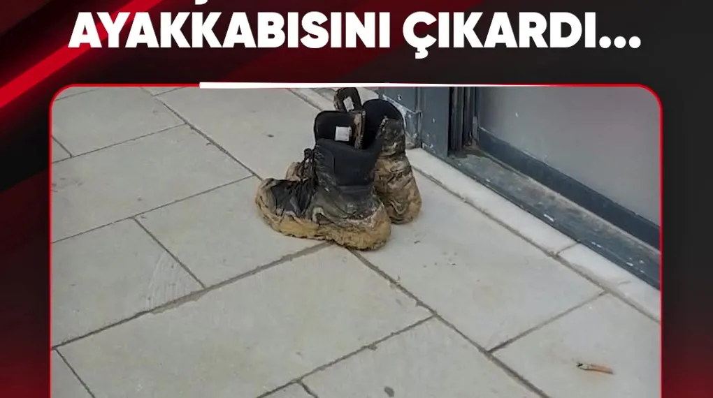 ÇAMURLU DİYE AYAKKABISINI ÇIKARDI...