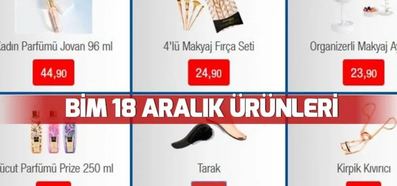 BİM aktüel ürünler kataloğu 18 Aralık 2018 BİM aktüel ürünleri bu hafta!