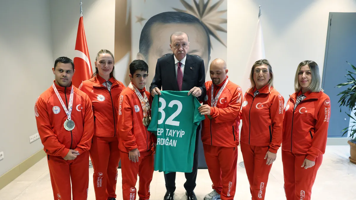 Başkan Erdoğan, özel sporcuları kabul etti