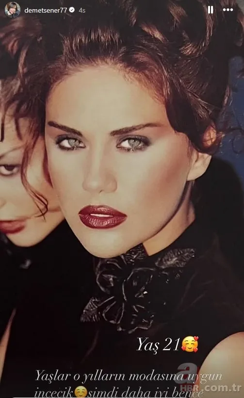 Demet Şener'den nostaljik paylaşım! Gençlik hallerini yayınladı 6