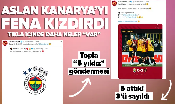 G.Saray’dan F.Bahçe’yi kızdıracak paylaşımlar