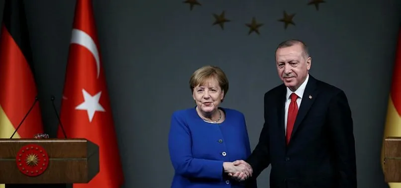 Son dakika: Başkan Erdoğan Almanya Başbakanı Merkel ile görüştü