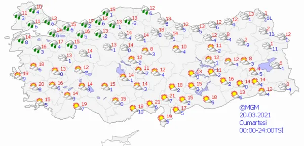 1615836241756.png Meteoroloji'den flaş karla karışık yağmur uyarısı! Hava sıcaklıkları düşüyor! İstanbul Ankara İzmir hava durumu - 11