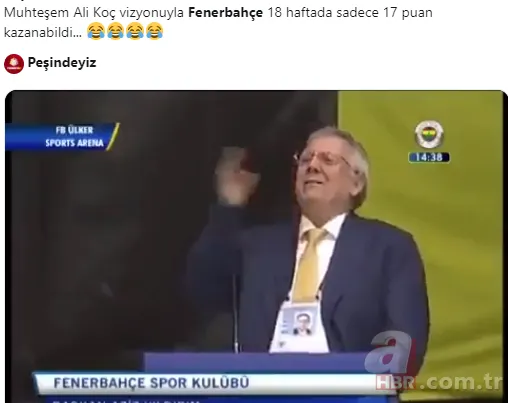 Fenerbahçe, Bursa’dan 1 puanla döndü sosyal medya yıkıldı!