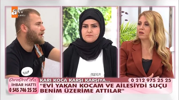 Esra Erol’da büyük yüzleşme! Meryem Öksüz eşiyle karşı karşıya geldi: “Benden kurtulmak için…”