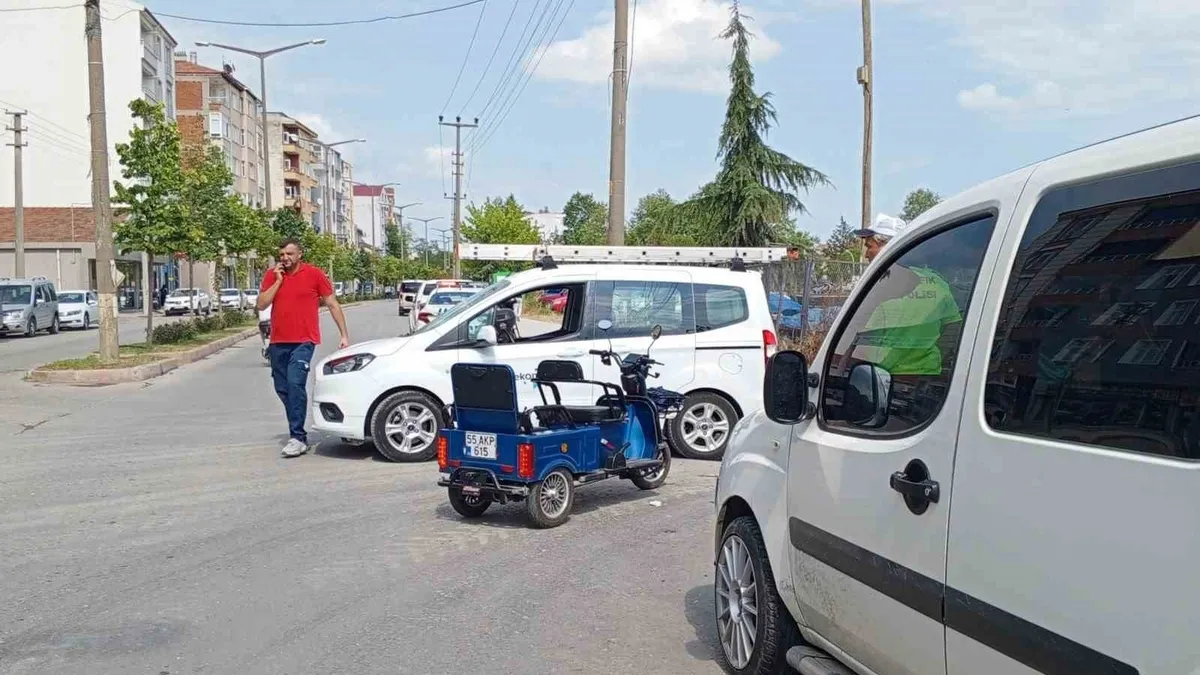 Elektrikli bisiklet devrildi: Sürücü ağır yaralandı