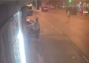 Mesajla tacize kurşunla karşılık kamerada