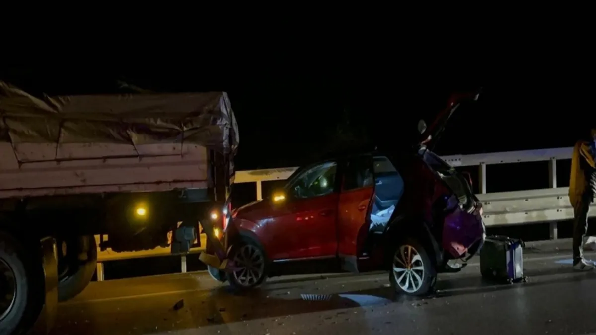 Bursa'da kayganlaşan yolda zincirleme kaza! Yaralılar var