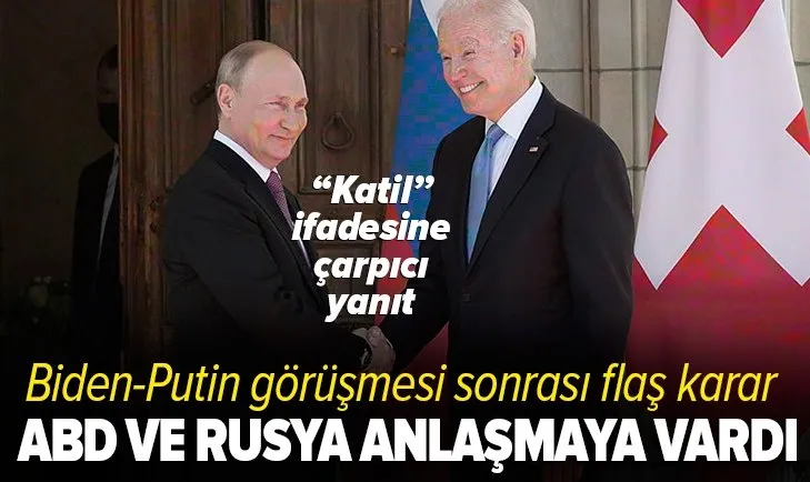 Son dakika: ABD Başkanı Joe Biden ile Rusya Devlet Başkanı Vladimir Putin Cenevre'de görüştü