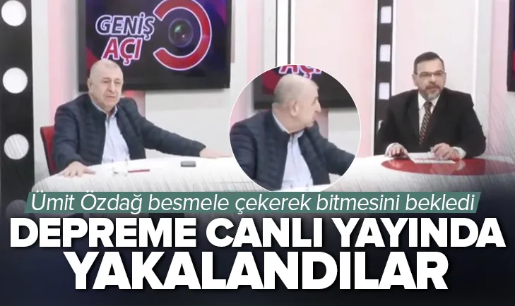 Ümit Özdağ depreme canlı yayında yakalandı