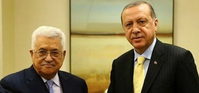Erdoğan Filistin Devlet Başkanı ile görüştü