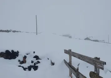 Bayburt ve Trabzon'da mayısta kar yağdı