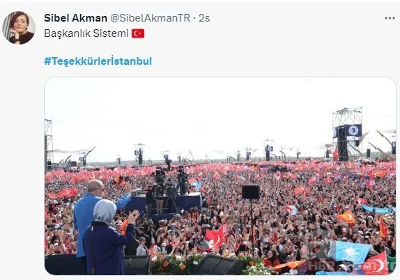 Başkan Recep Tayyip Erdoğan’dan “Teşekkürler İstanbul” mesajı! “Tweet altında paylaşalım…”
