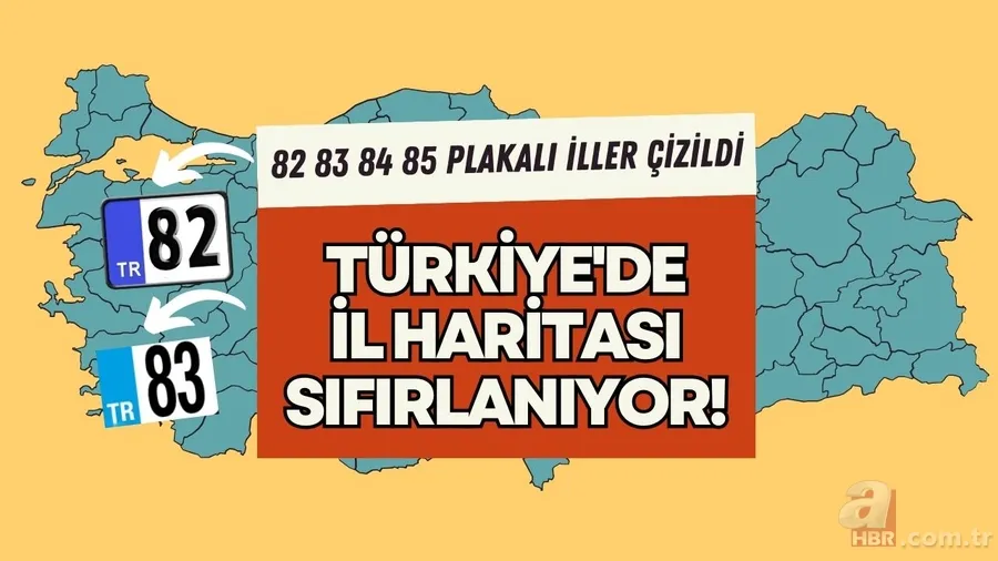 82 83 84 85 plaka kodlu ilçeler belli oldu: Türkiye'de il haritası sıfırlanıyor! 1