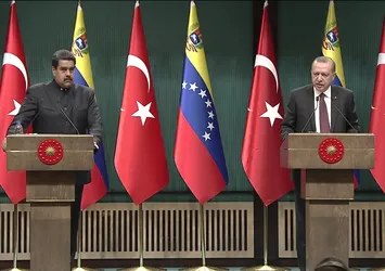 Cumhurbaşkanı Erdoğan ile Maduro'dan ortak basın açıklaması