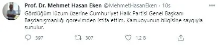 Son dakika: CHP'de İngiliz çatlağı! Kılıçdaroğlu'na şok: Mehmet Hasan Eken istifa etti - 1