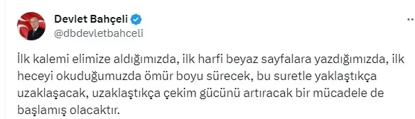 MHP Genel Başkanı Devlet Bahçeli: Atanamayan hiçbir öğretmen bırakılmamalıdır - 2