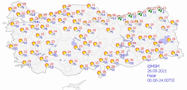 1632237120727.png Meteoroloji Genel Müdürlüğünden son dakika sağanak yağış uyarısı! Bardaktan boşanırcasına yağmur geliyor! İstanbul Ankara İzmir'de hava durumu nasıl olacak? Sağanak ne zaman bitecek? - 11