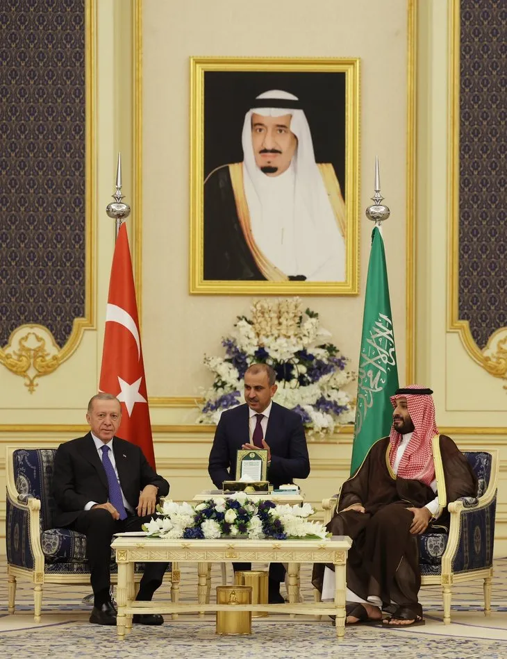 Başkan Recep Tayyip Erdoğan Suudi Arabistan’da böyle karşılandı! İşte o kareler...