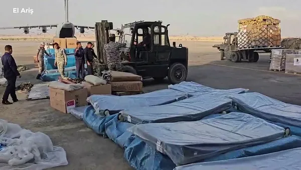 Türkiye’nin Gazze’ye yeni yardımları Mısır’a ulaştı | AFAD Başkanı Memiş: En fazla insani yardımı ulaştırmış devletiz