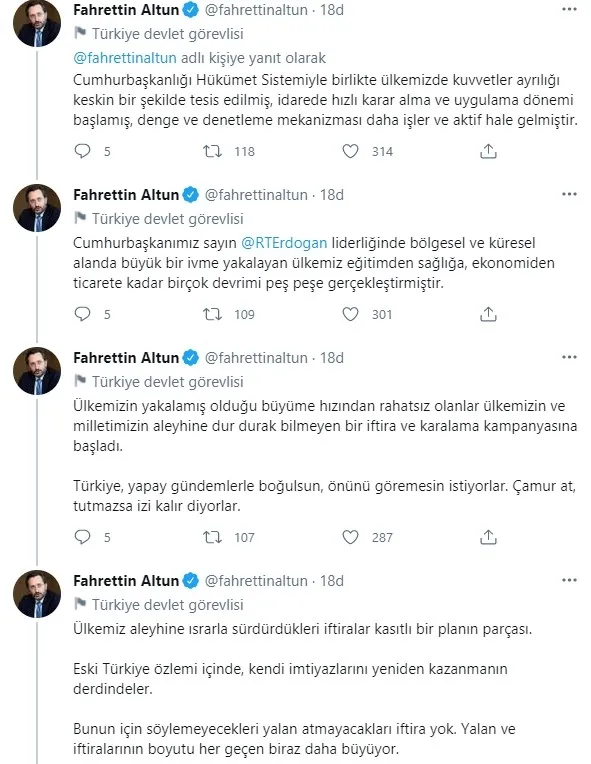 İletişim Başkanı Fahrettin Altun'dan "128 milyar dolar kayıp" iftirasına yanıt - 2