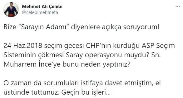 CHP’den istifa eden Mehmet Ali Çelebi’den 2018 göndermesi! Sistem nasıl çöktü?