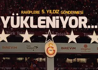 Galatasaray'dan rakiplerine 5.yıldız göndermesi