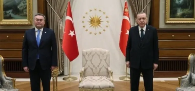 Başkan Erdoğan, Mukhtar Tileuberdi’yi kabul etti