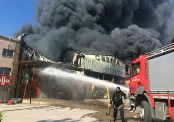 Bursa’da tekstil fabrikasında yangın