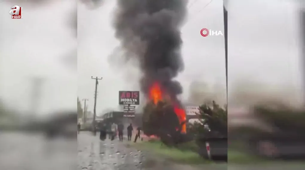 İş yeri alevlere teslim oldu