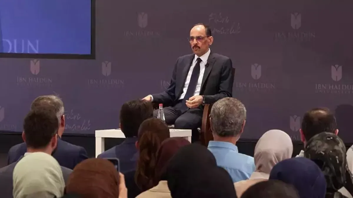 MİT Başkanı Kalın İbn Haldun Akademi'nin kapanış dersine katıldı: Gençlere yerli ve milli vurgusunda bulundu