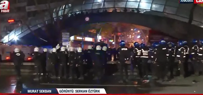 Ankara ve İstanbul’da yolsuzluğu örtbas provokasyonu! Marjinal gruplardan polise taşlı ve havai fişekli saldırı: 5 polis yaralı