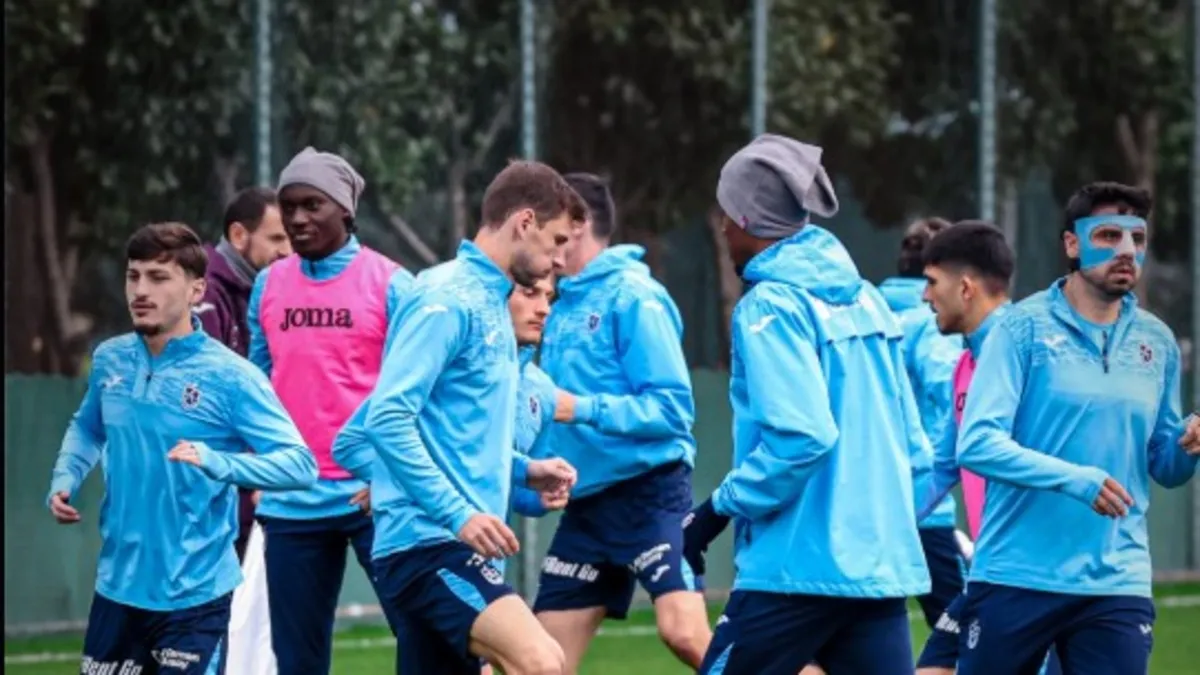 Trabzonspor Kayserispor maçı hazırlıklarını sürdürdü
