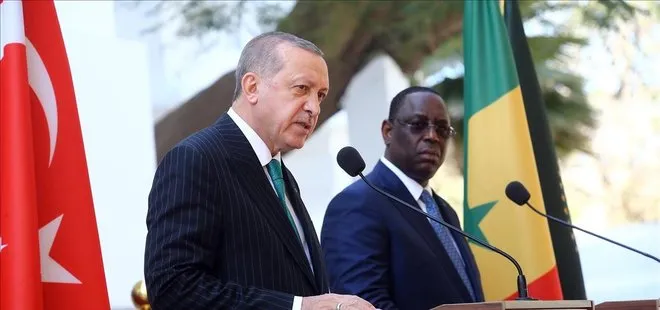 Başkan Recep Tayyip Erdoğan Senegal Eski Cumhurbaşkanı Macky Sall ile görüştü