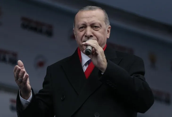 Başkan Erdoğan'ın Malatya mitinginden dikkat çeken kare