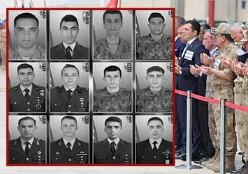 Metan gazı şehitlerine acı veda