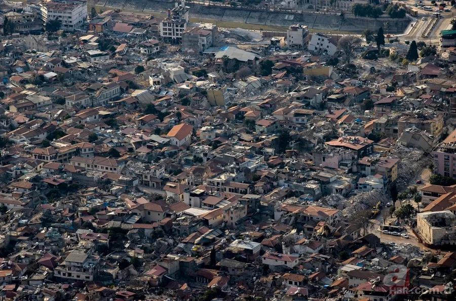 Hatay'daki yıkım Antakya Kalesi'nden görüntülendi 3