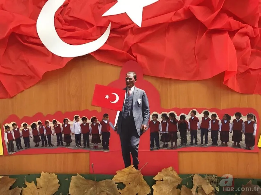 10 Kasım panosu nasıl yapılır? 10 Kasım Atatürk'ü Anma Günü pano çalışmaları! İşte örnek panolar ve yazıları... 25