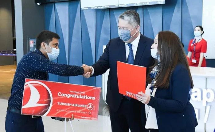 THY Türkistan’a ilk uçuşunu yaptı