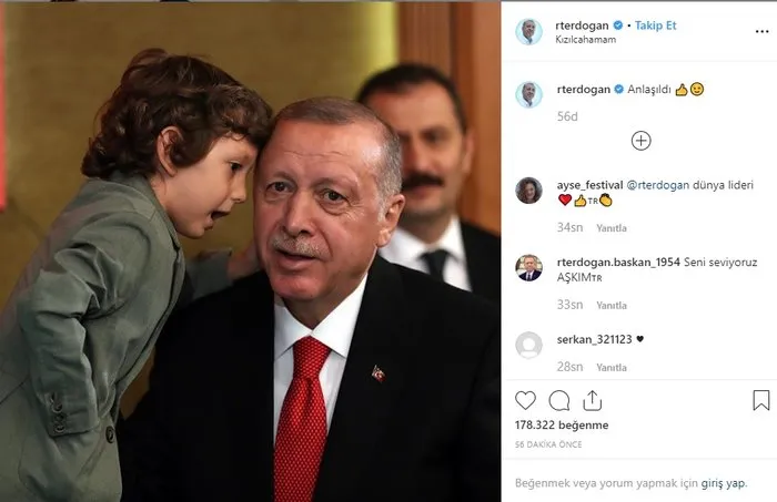 Erdoğan'dan 'Anlaşıldı' paylaşımı
