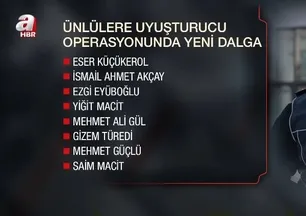 Ünlülere uyuşturucu soruşturması
