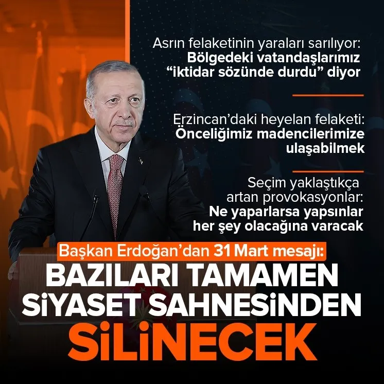 Başkan Erdoğan’dan 31 Mart yerel seçimler mesajı