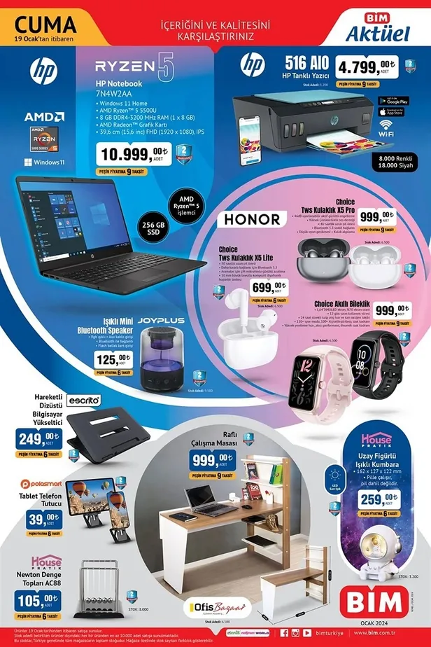 BİM 26 Ocak aktüel ürünler kataloğu yayınlandı! BİM’in kataloğunda hangi ürünler indirime girdi? İşte yeni afiş…